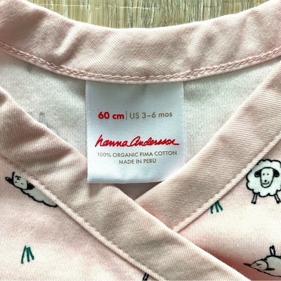Hanna Andersson Baby Girl 2PC Pajama Sz 3-6M - Picture 2 of 6
